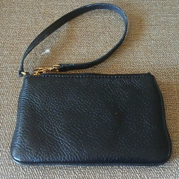 Michael Kors Black Leather Wristlet - Picture 2 of 5